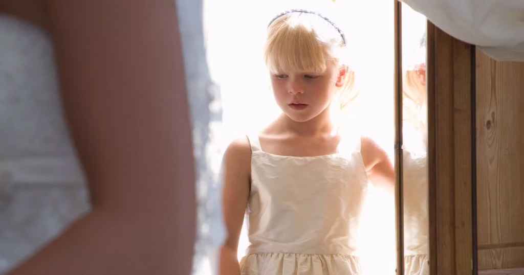 white reception dress